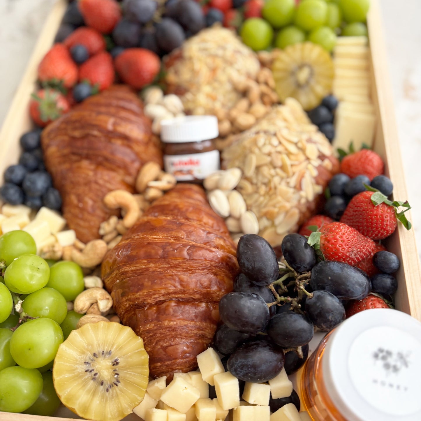 Morning Bliss Croissant & Cheese Platter