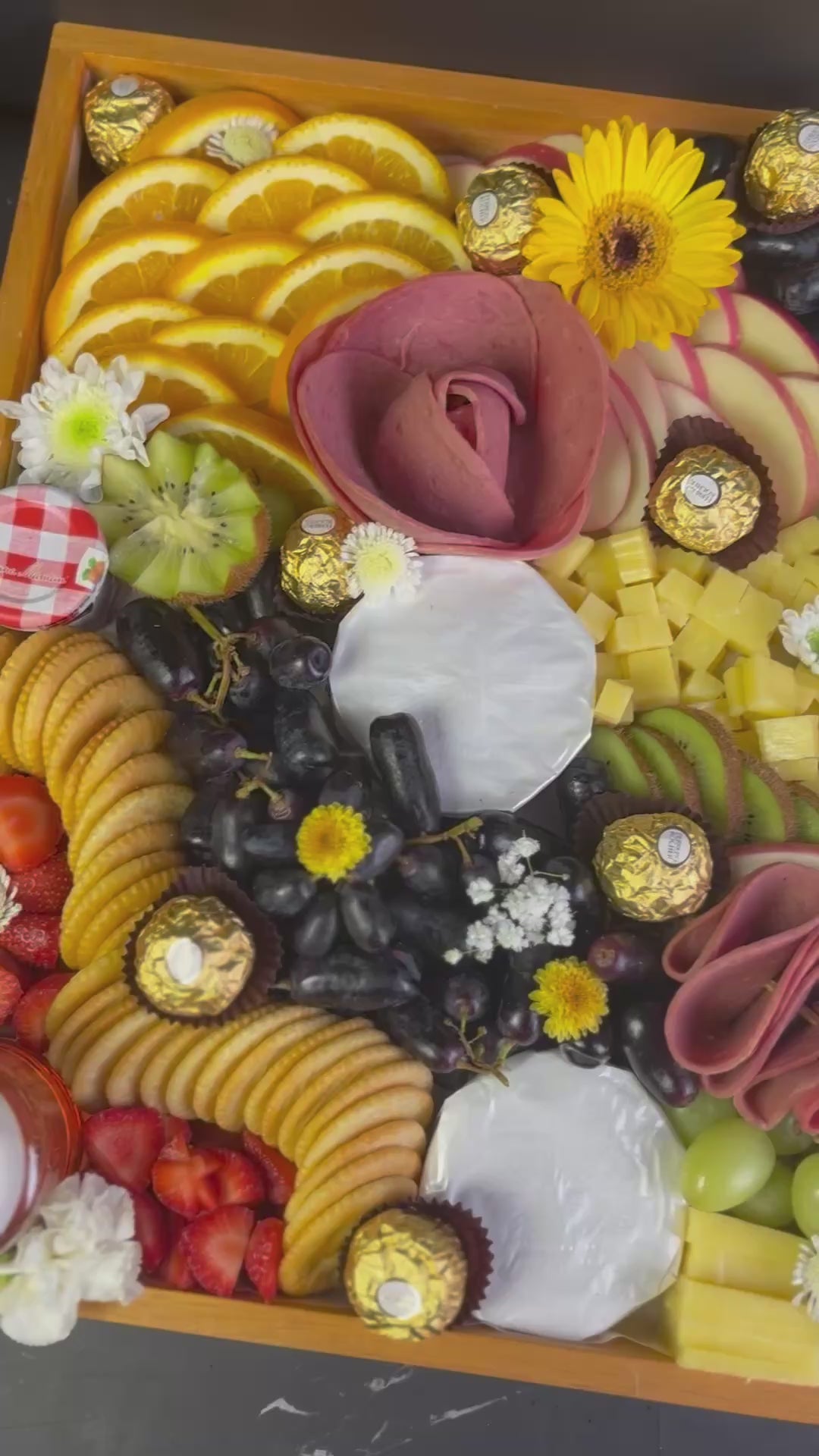 long cheese platter charcuterie board