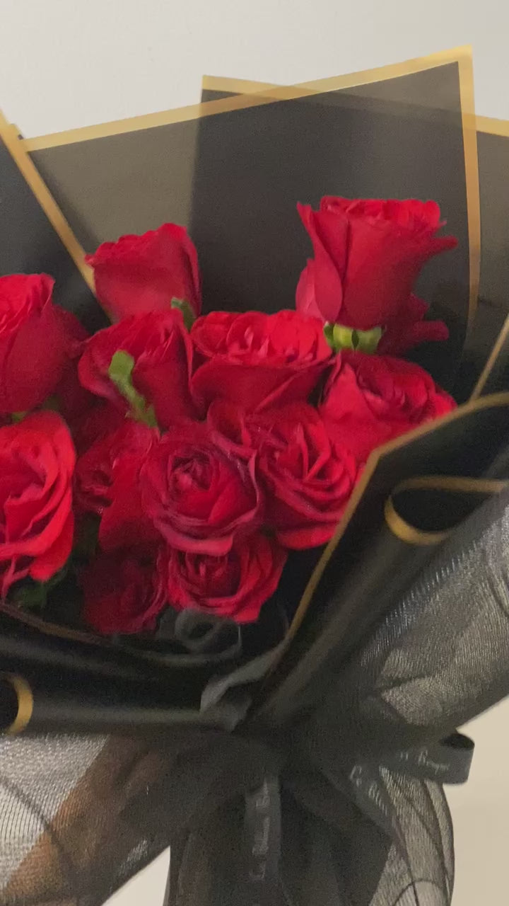 17 red rose bouquet jakarta delivery