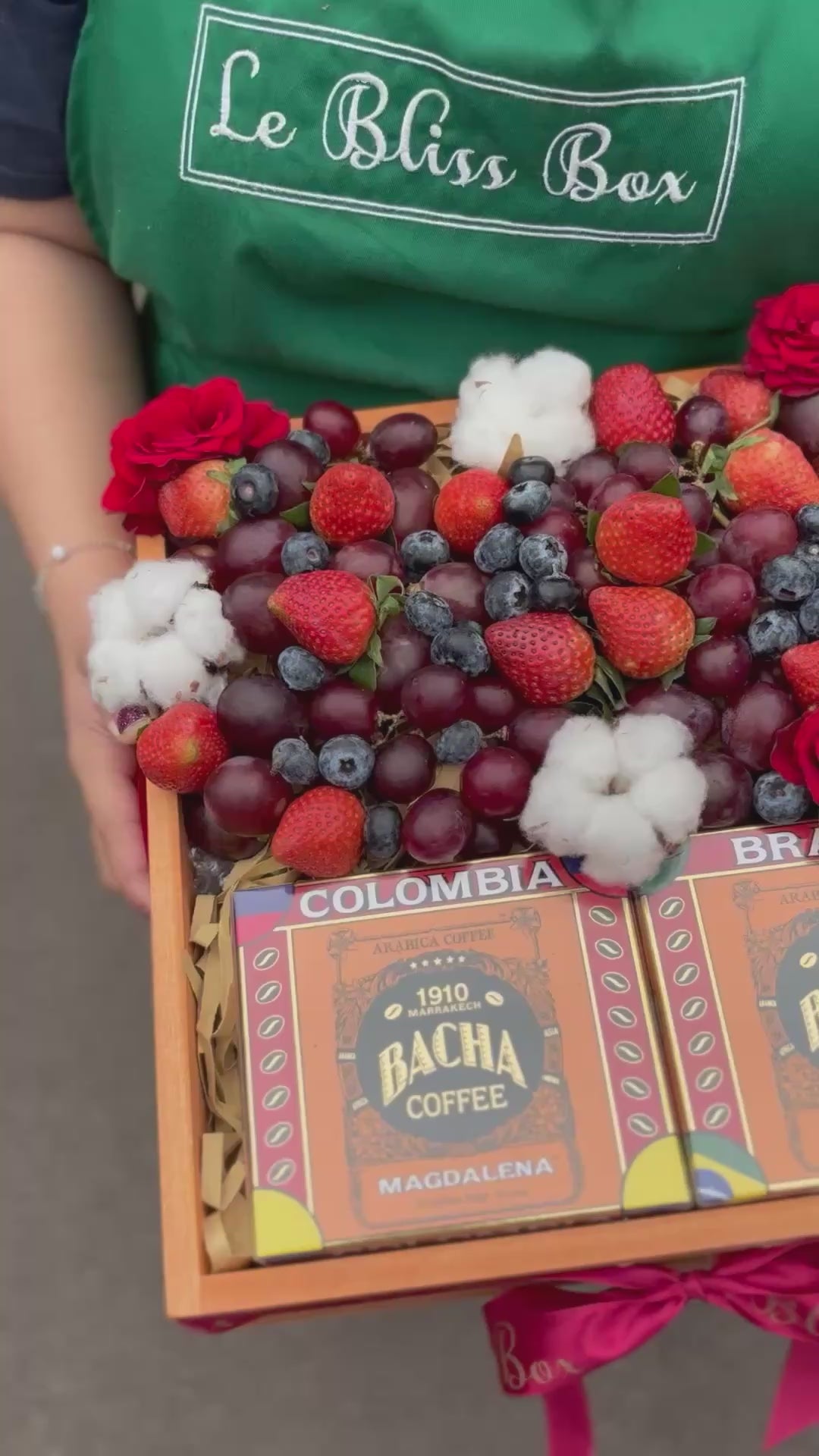 pacha coffee hamper with grapes and berries by le bliss box. jabodetabek area delivery indonesia