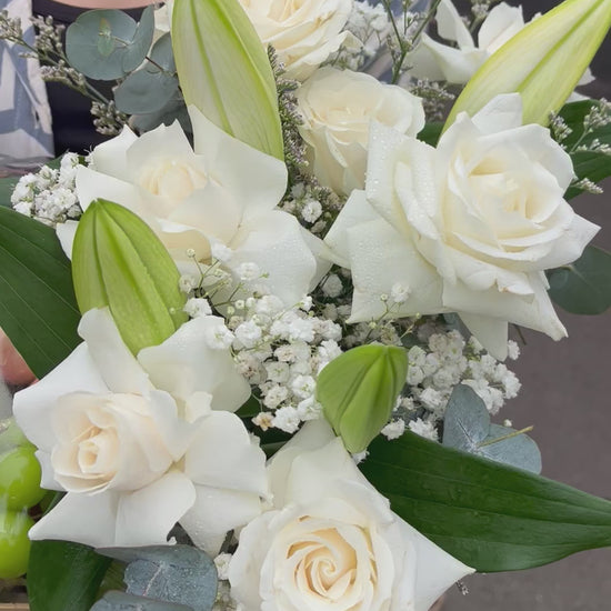 parcel buah bunga by le bliss bouquet. toko parcel buah surabaya pengiriman cepat