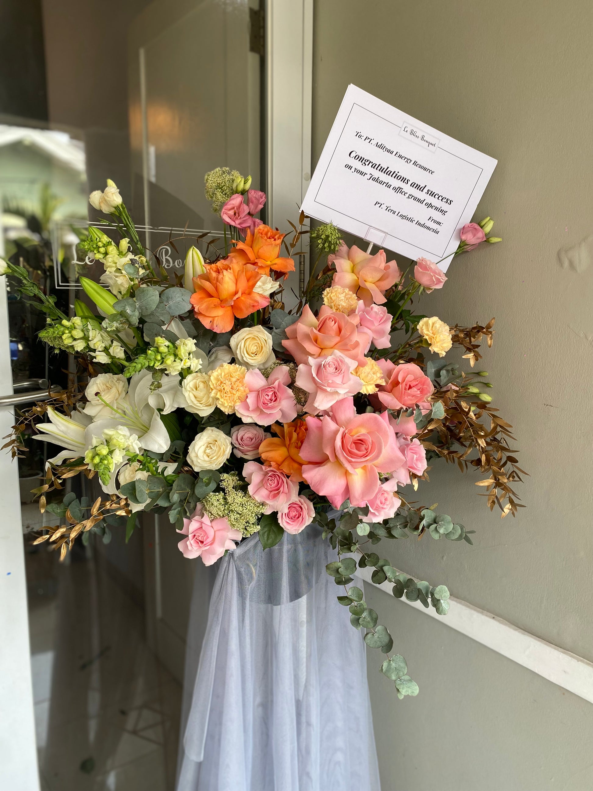 standing flower jakarta by le bliss bouquet florist jakarta indonesia